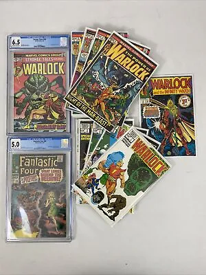 Buy Warlock Lot! Strange Tales 180 CGC 6.5, FF 66 CGC 5.0 PLUS MORE! Marvel Comics! • 373.18£
