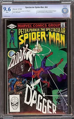 Buy Spectacular Spider-man # 64 CBCS 9.6 White 1st Appearance Of Cloak And Dagger • 219.78£