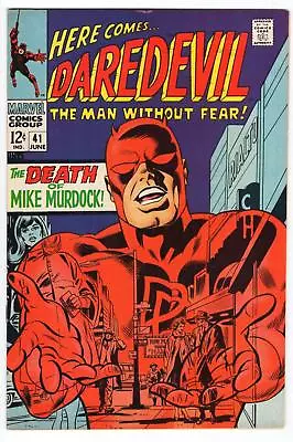 Buy Daredevil #41 (1964) Death Of Mike Murdock Gene Colan 1968 Raw Unrestored Marvel • 31.66£