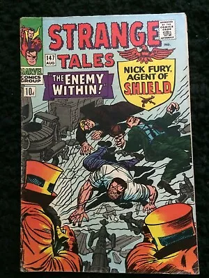 Buy STRANGE TALES #147 (Mvl) DOCTOR STRANGE/NICK FURY Kirby/Everett-a. F- (5.5) 1966 • 13.99£
