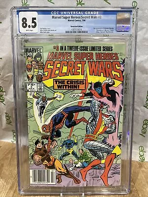 Buy Marvel Super Heroes Secret Wars #3 Marvel Comics 7/84 CGC 8.5 Newsstand • 55.76£