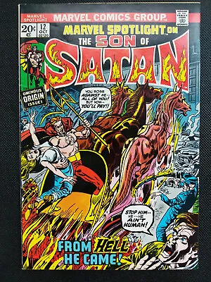 Buy Marvel Spotlight #12 (1973)  1st Appearance & Origin Of The Son Of Satan     KEY • 78.84£