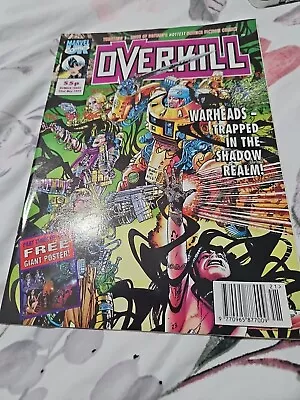 Buy Overkill # 3 Marvel UK Sci-Fi Magazine 22 May  1992 Like New Kept In Comic Sleev • 3.50£