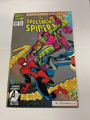 Buy Spectacular Spider-man #200 Vf-nm Marvel 1993 Buscema Foil Death Of Green Goblin • 6.29£