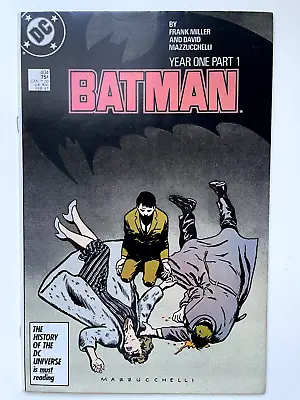 Buy BATMAN #404 VF+ 8.5 Year One Part 1; Frank Miller, David Mazzucchelli 1987 • 15.80£