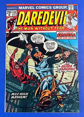 Buy Daredevil #111 Comic Book 1st App Silver Samurai 1974 MVS Intact FN • 30.82£