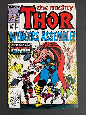 Buy Mighty Thor #390 - 1st Captain America Lifts Thor's Hammer Marvel 1988 Comics NM • 18.91£