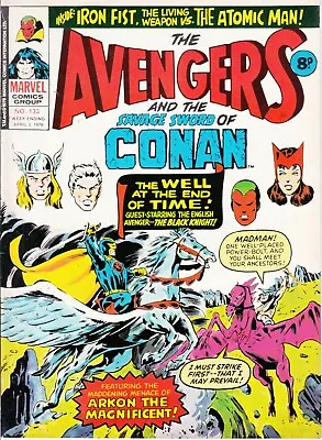 Buy Marvel UK, Avengers, Savage Sword Of Conan, #133, 1976, Black Knight, Iron Fist • 2.30£