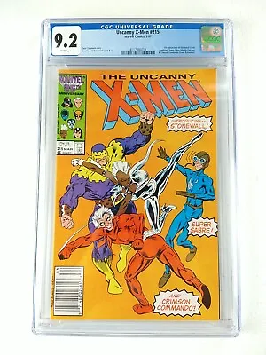 Buy The Uncanny X-Men #215 Newsstand CGC 9.2 NM- 1987 Marvel 1st Stonewall, Crimson • 31.53£