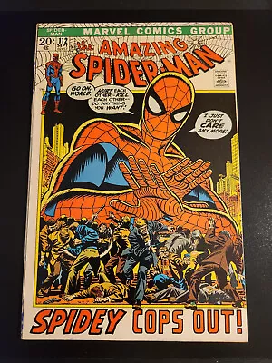 Buy 1972 Marvel Comics Amazing Spider-Man 112 SPIDEY COPS OUT! 1st Pr John Romita Sr • 17.77£