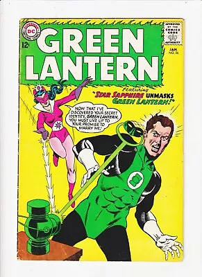Buy GREEN LANTERN 26 D.C. COMIC 1964 2ND  App. Of Star Sapphire (Gil Kane Cover) • 39.72£