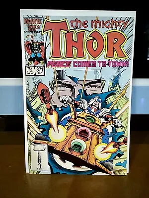 Buy The Mighty Thor #371 1st Appearance Justice Peace (Marvel Comics) • 8£