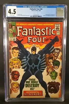 Buy Fantastic Four #46 CGC 4.5 OW 1st App Appearance Black Bolt  Marvel Comic 1966 • 142.31£