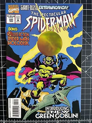 Buy 🔥🕸🔑 Spectacular Spider-Man #225 1995 Marvel MCU HIGH GRADE Key Holodisk Cover • 5.75£