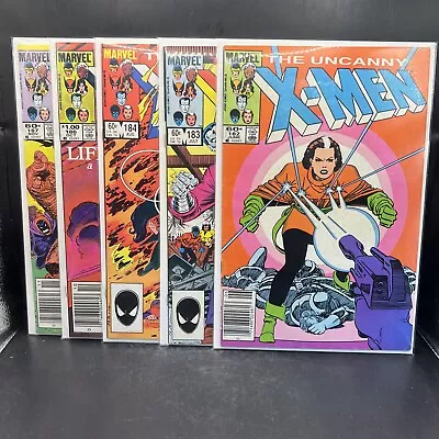 Buy Uncanny X-Men Lot Of 5: Issue #’s 182 183 184 186 & 187 Marvel Comics (B57)(10) • 15.98£