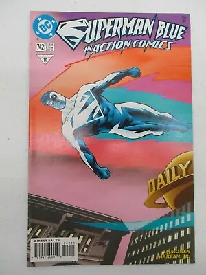 Buy Action Comics #742 March 1998 Nm Near Mint 9.6 Superman Blue Electric • 2.39£