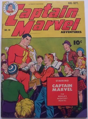 Buy Captain Marvel Adventures #48 (1945) Fn- 5.5  Fawcett Golden Age    • 170£