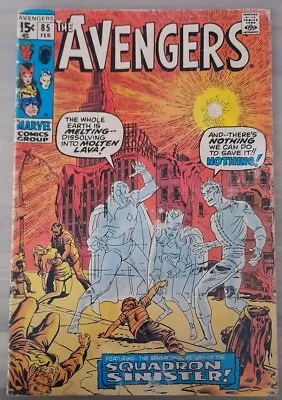 Buy Avengers #85 Key Issue 1st App Squadron Supreme 1971 Cents Copy Bag/board Gd/vg. • 59.99£
