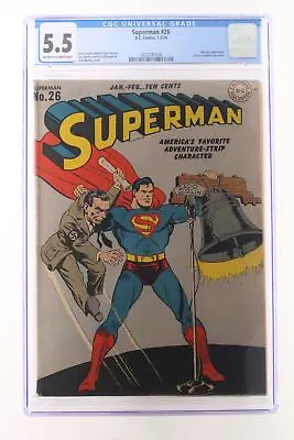Buy Superman #26 - D.C. Comics 1944 CGC 5.5 Mercury Appearance • 3,409.06£
