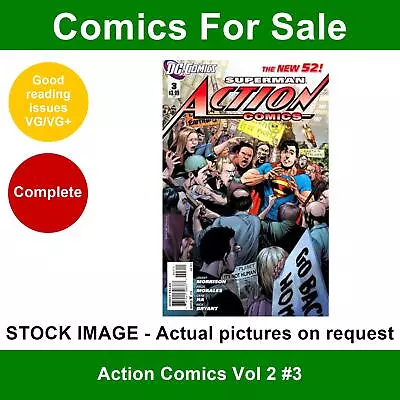 Buy DC Action Comics Vol 2 #3 Comic - VG/VG+ 01 January 2012 • 2.99£