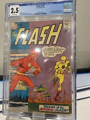 Buy 1963 Flash 139 CGC 2.5 1st Appearance & Origin Of Reverse Flash. Professor Zoom. • 199.15£