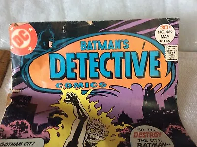 Buy Batman Vintage Comics Detective Comics May 1977 No #469 Misc Drawer • 9.59£