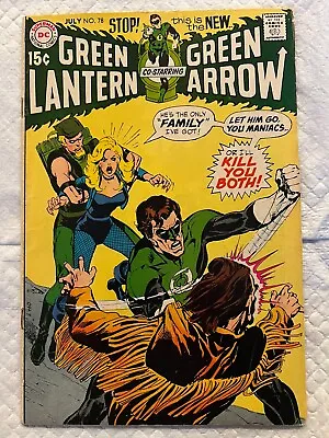 Buy Green Lantern #78 (1970) Neal Adams Art, Green Arrow, Black Canary, DC Comics VG • 32.02£