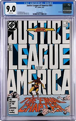 Buy Justice League Of America #261 CGC 9.0 (Apr 1987, DC) J.M. DeMatteis, Last Issue • 30.82£