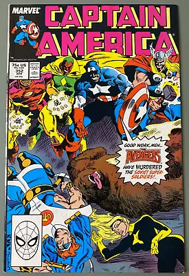 Buy Captain America #352 - 1st Team App Supreme Soviets (Marvel 1989) VF+ / NM- • 4.01£