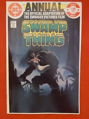 Buy Dc  Comics Swamp Thing  Annual No 1 1982 Cover Artist Richard Hescox • 3£