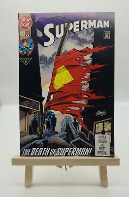 Buy Superman #75: Vol.2, Second Printing Variant, Dan Jurgens, DC Comics (1993) • 5.95£