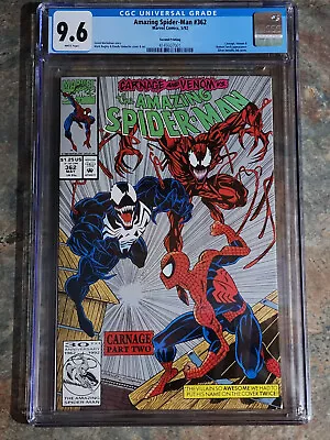 Buy Amazing Spider-man #362 CGC 9.6 2nd Print Silver • 51.97£