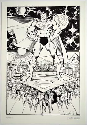 Buy WALT SIMONSON Rare SUPERMAN 400 Lithograph Print 1984  • 26.55£