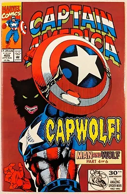 Buy Captain America #405 NM FIRST APPERANCE OF CAP WOLF Key Issue • 6.31£