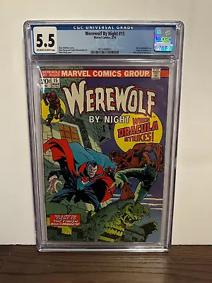 Buy Werewolf By Night #15 (Marvel, 1974) Ploog Cover, Origin Of Jack Russell CGC 5.5 • 86.89£