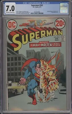 Buy Superman #263 - Cgc 7.0 - Partial Photo Cover - Neal Adams • 89.33£