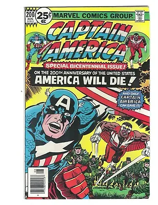 Buy Captain America #200 1976 VF+ Beauty Falcon Jack Kirby Combine Shipping • 11.82£