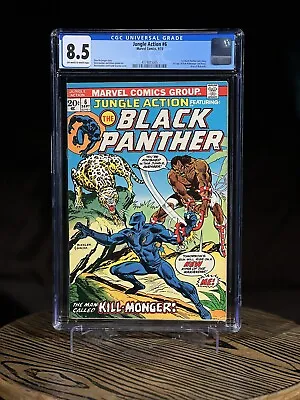 Buy JUNGLE ACTION #6 CGC 8.5 White Pages Sept 1973 First Appearnce Kill-monger • 461.23£