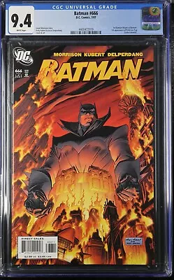 Buy Batman #666 CGC 9.4 1st Damian Wayne As Batman 1st Appearance Of Professor Pyg • 44.77£