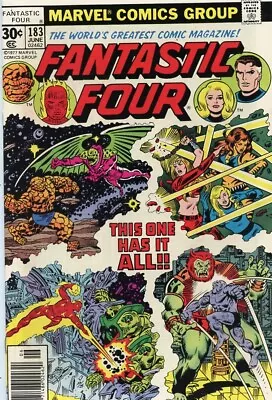 Buy Marvel Comics Comic Book #183 Fantastic Four 1977 Grade FN+ 6.5 • 2.37£