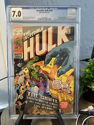 Buy Incredible Hulk 140 - CGC 7.0 • 62.75£