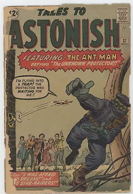 Buy Tales To Astonish 37 Marvel 1962 PR 4th Ant-Man Jack Kirby Stan Lee • 55.29£