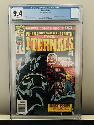 Buy The Eternals #1 CGC 9.4 White Pages Marvel 1st Appearance Of The Eternals • 199£