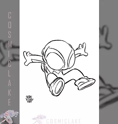Buy Spider-boy #8 1:50 Ratio Skottie Young Big Marvel Sketch Variant Presale 6/12☪ • 79.91£