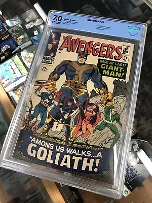 Buy Avengers #28 CBCS 7.0 1966 1st App The Collector OW-W Pages NOT CGC • 158.31£