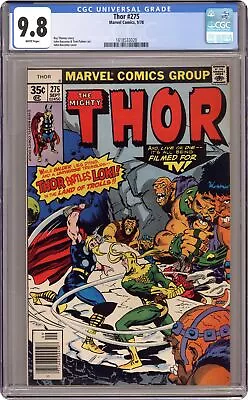 Buy Thor #275 CGC 9.8 1978 1618533020 • 216.16£