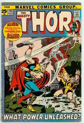 Buy Thor #193 3.0 / Bronze Age Last Stan Lee Story As Regular Writer 1971 • 35.03£