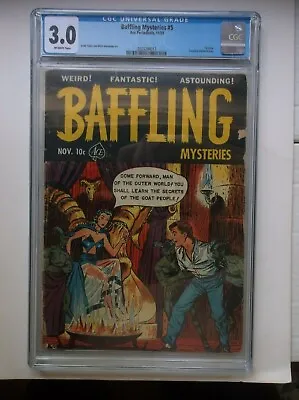 Buy Ace Per.: Baffling Mysteries #5 (#1), Pre-code Horror, Rare/htf, 1951, Cgc (3.0) • 237.17£