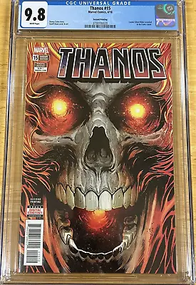 Buy 🔥thanos #15 Cgc 9.8 Marve  4/2018 2nd Print Cosmic Ghost Rider Frank Castle🔥 • 55.18£