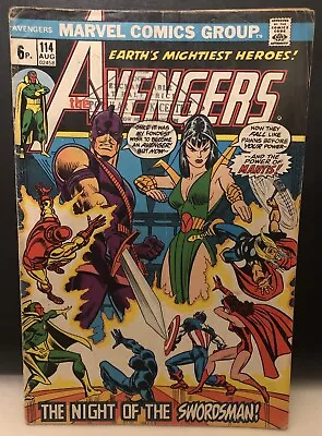 Buy AVENGERS #114 Comic Marvel Comics Bronze Age Reader Copy • 0.99£
